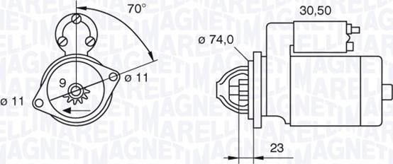 Magneti Marelli 063521090350 - Démarreur cwaw.fr