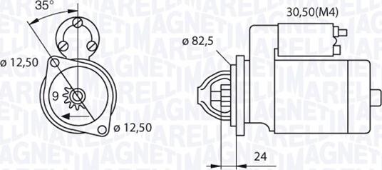 Magneti Marelli 063521093570 - Démarreur cwaw.fr