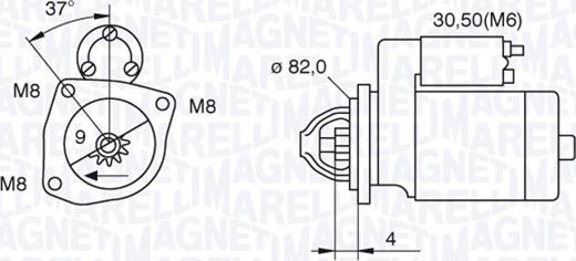 Magneti Marelli 063521093000 - Démarreur cwaw.fr