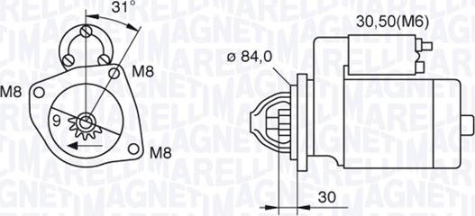 Magneti Marelli 063521093070 - Démarreur cwaw.fr