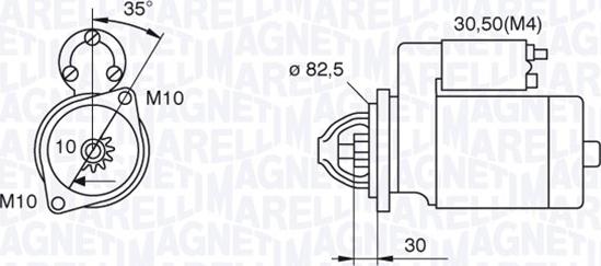 Magneti Marelli 063521092500 - Démarreur cwaw.fr