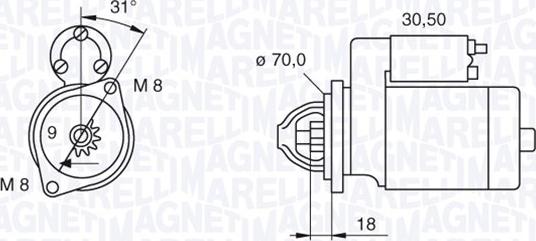 Magneti Marelli 063521060140 - Démarreur cwaw.fr