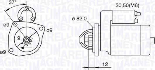 Magneti Marelli 063521082040 - Démarreur cwaw.fr