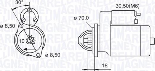 Magneti Marelli 063521082170 - Démarreur cwaw.fr