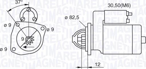 Magneti Marelli 063521082390 - Démarreur cwaw.fr