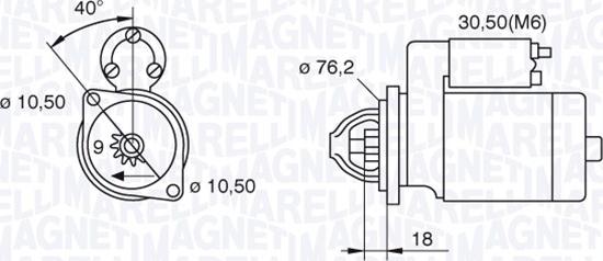 Magneti Marelli 063521074300 - Démarreur cwaw.fr