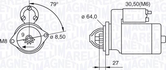 Magneti Marelli 063521074370 - Démarreur cwaw.fr