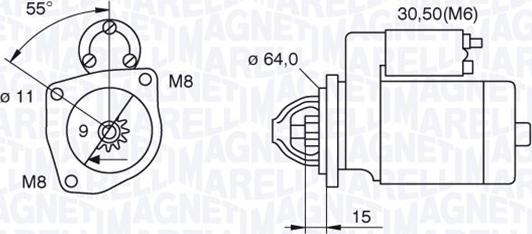 Magneti Marelli 063521070910 - Démarreur cwaw.fr