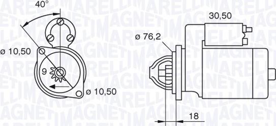 Magneti Marelli 063521070620 - Démarreur cwaw.fr