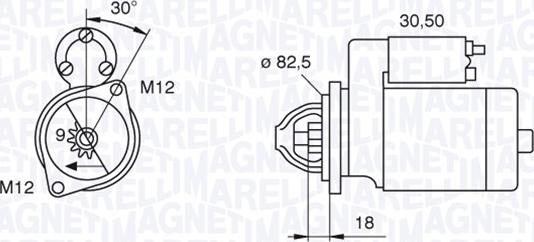 Magneti Marelli 063521101060 - Démarreur cwaw.fr