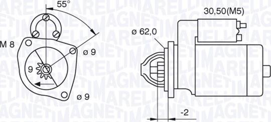 Magneti Marelli 063720390010 - Démarreur cwaw.fr