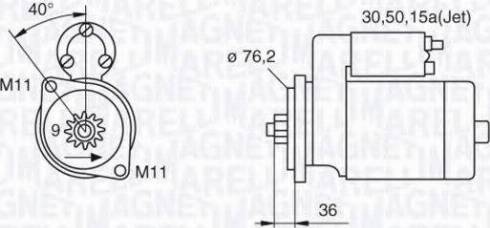 Magneti Marelli 063521120380 - Démarreur cwaw.fr