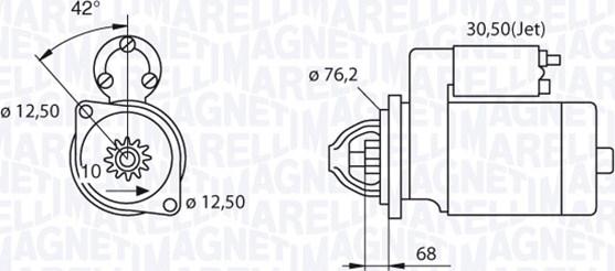 Magneti Marelli 063521250480 - Démarreur cwaw.fr