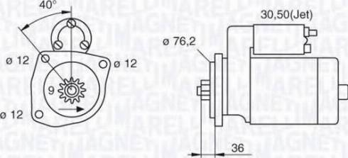 Magneti Marelli 063521250350 - Démarreur cwaw.fr