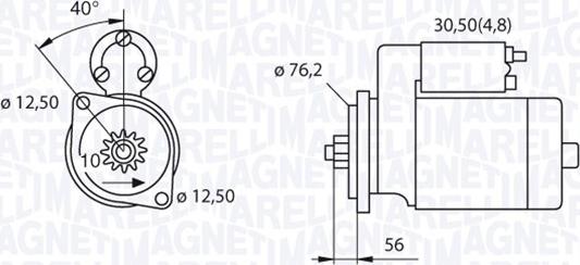 Magneti Marelli 063521230180 - Démarreur cwaw.fr