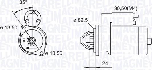 Magneti Marelli 063523620760 - Démarreur cwaw.fr