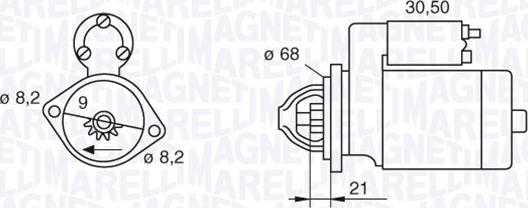 Magneti Marelli 063522604010 - Démarreur cwaw.fr