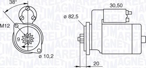 Magneti Marelli 063522601010 - Démarreur cwaw.fr