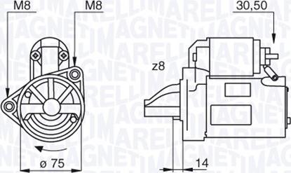 Magneti Marelli 063522611010 - Démarreur cwaw.fr