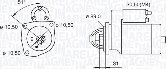 Magneti Marelli 063522300060 - Démarreur cwaw.fr