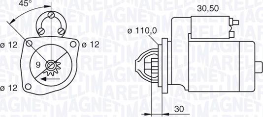 Magneti Marelli 063522300070 - Démarreur cwaw.fr