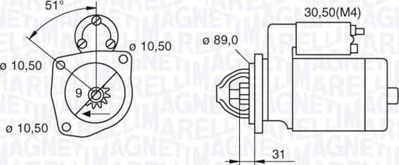 Magneti Marelli 063522310050 - Démarreur cwaw.fr