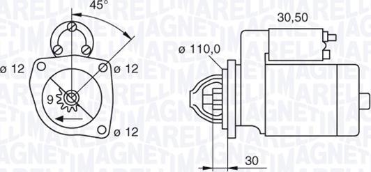 Magneti Marelli 063522310110 - Démarreur cwaw.fr