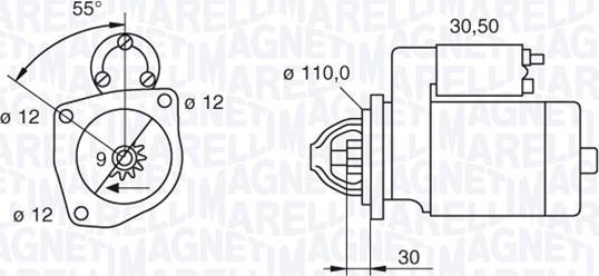 Magneti Marelli 063522235040 - Démarreur cwaw.fr