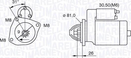 Magneti Marelli 063522230130 - Démarreur cwaw.fr