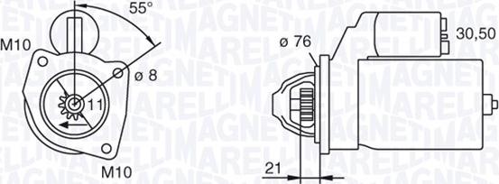 Magneti Marelli 063193001010 - Démarreur cwaw.fr