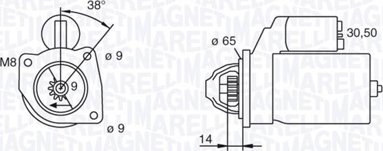 Magneti Marelli 063101015010 - Démarreur cwaw.fr