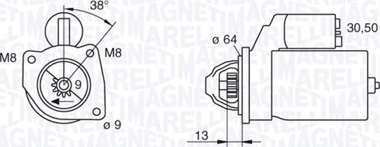 Magneti Marelli 063101021010 - Démarreur cwaw.fr