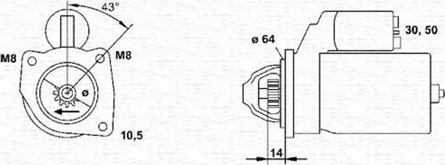 Magneti Marelli 063101023010 - Démarreur cwaw.fr