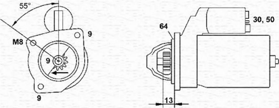 Magneti Marelli 063103025010 - Démarreur cwaw.fr