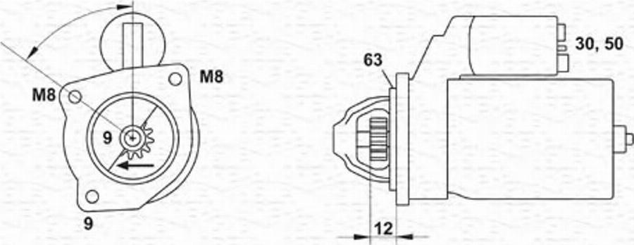 Magneti Marelli 063103023010 - Démarreur cwaw.fr