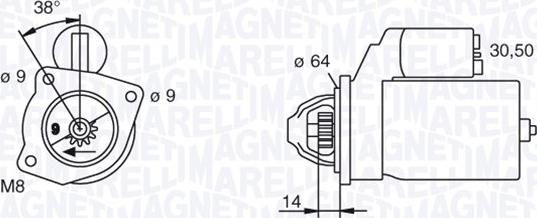 Magneti Marelli 063102003010 - Démarreur cwaw.fr