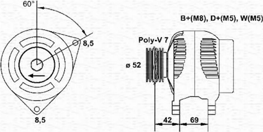 Magneti Marelli 063341353010 - Alternateur cwaw.fr