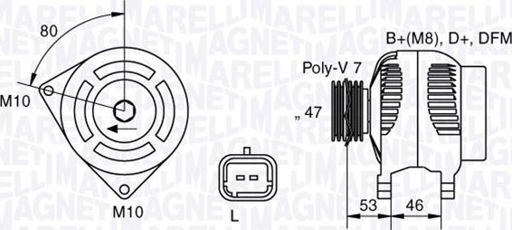 Magneti Marelli 063341734010 - Alternateur cwaw.fr