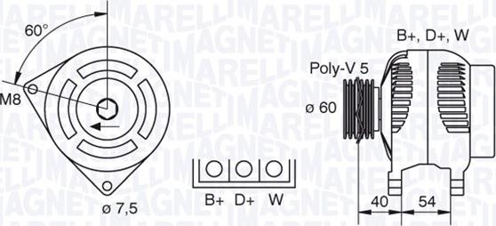 Magneti Marelli 063341730010 - Alternateur cwaw.fr