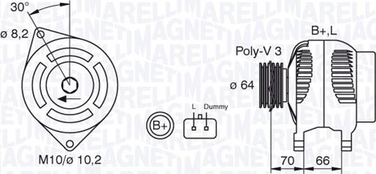 Magneti Marelli 063310506010 - Alternateur cwaw.fr