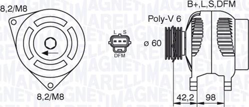 Magneti Marelli 063380009010 - Alternateur cwaw.fr