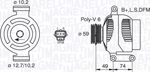 Magneti Marelli 063380004010 - Alternateur cwaw.fr