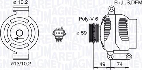 Magneti Marelli 063380005010 - Alternateur cwaw.fr