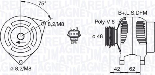 Magneti Marelli 063380008010 - Alternateur cwaw.fr