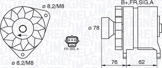 Magneti Marelli 063380010010 - Alternateur cwaw.fr