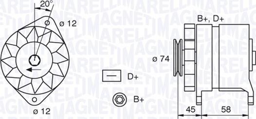 Magneti Marelli 063321409010 - Alternateur cwaw.fr