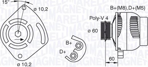 Magneti Marelli 063321604010 - Alternateur cwaw.fr