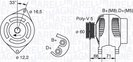 Magneti Marelli 063321606010 - Alternateur cwaw.fr