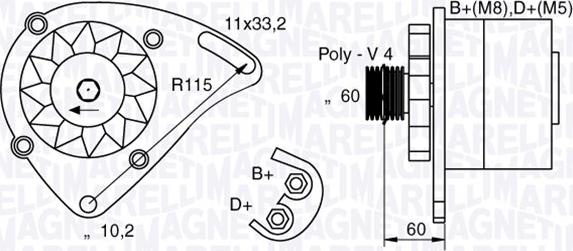 Magneti Marelli 063321600010 - Alternateur cwaw.fr