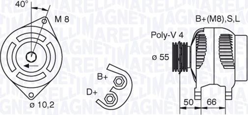 Magneti Marelli 063321607010 - Alternateur cwaw.fr